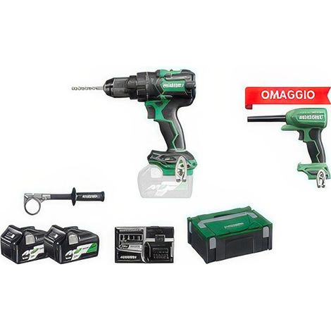 Trapano a Percussione HiKOKI DV36DC 36V Brushless 155 Nm con Soffiatore in Omaggio