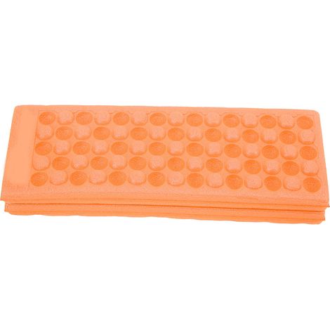 Coussin de siège pliable et portable pour pique-nique, plage et camping, en EVA, couleur orange. (1/5)