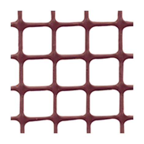 RETE PLASTICA BALCONE QUADRA TENAX  HDPE MARRONE MM 10X10 H.CM 100 ML 50