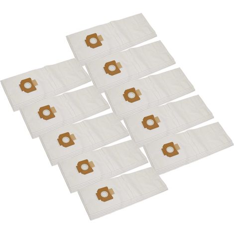 vhbw 50x sacchetto compatibile con Ghibli 590K aspirapolvere - 45cm x 28cm Bianco