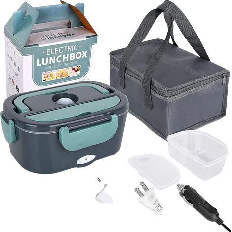 Boîte à lunch chauffante électrique, design portable, doublure amovible, 1.5L-Prise EU, UE (1/2)