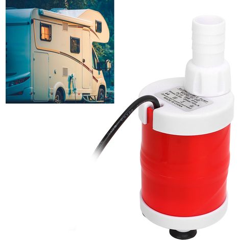Multifunktionale, tragbare 12-V-Gleichstrom-Tauchpumpe für Wohnmobile, 700 l/h, Druckerhöhungspumpe + Kfz-Zigarettenanzünderadapter (1/5)