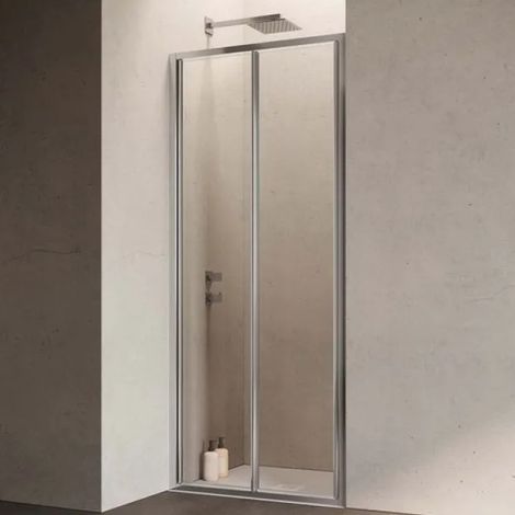 Box doccia hexa soffietto 77-81 cm vetro trasparente 6mm cromato