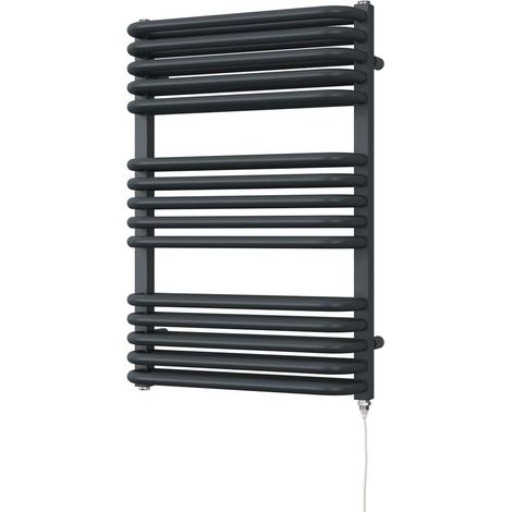Crossmoor - Anthracite Electric Towel Rail H736mm x W500mm 600w Standard (1/2)