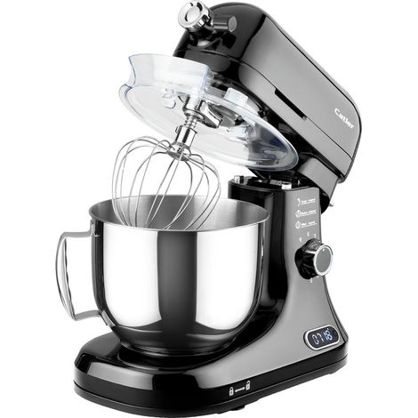 Robot de cuisine multifonctions CATLER KM 8013 - Hachoir à viande - Bol inox 5 l - Balance et écran intégrés - Noir