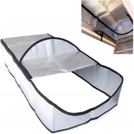 Couvercle Isolant pour escalier de Grenier, couvercles isolants de Porte d'escalier de Grenier pour échelles coulissantes - Accès Facile par Fermeture à glissière - 25x54 Pouces Steadfast