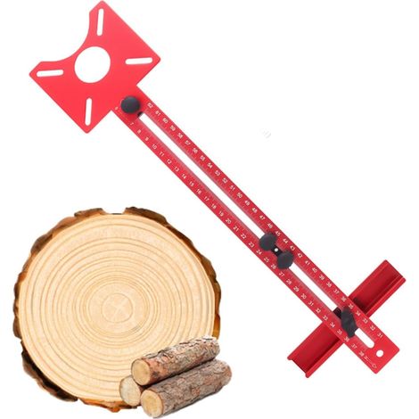 Guide De Chant Pour Défonceuse Accessoire Gadget Compact Multifonction Gabarit Coupe Circulaire Défonceuse Pour détourage surfaçage perçage bordures cercles coupe travail du bois (1/5)