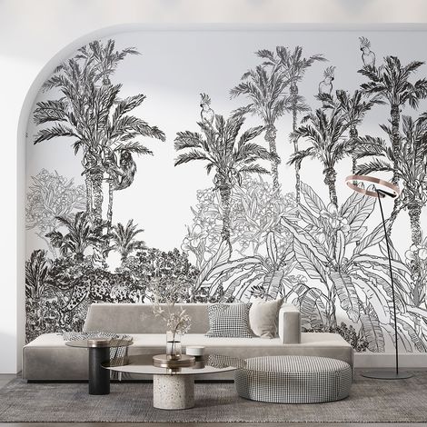 Papier peint panoramique - Forêt tropicale - 130 cm x 89 cm (1/3)