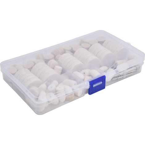 Kit 12 pièces disques de polissage feutre laine pour perceuse rotative, mandrin accessoires, tampons ponçage meule outil électrique (1/5)