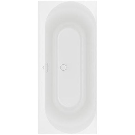 Vasca da bagno VB Loop&Friends 1800x800x470mm OVAL Duo Rettangolare Stone White
