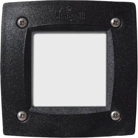 Faretto incasso quadrato top light parma in qd10 ne gx53 led cct ip66 230v nero resina