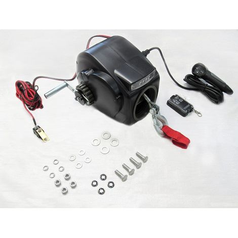 12V 3500LB Electric Boat Trailer Winch - Marine Dinghy Pull Recover