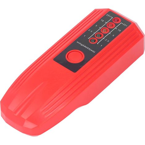 Détecteur de champ magnétique EMF, testeur de rayonnement électromagnétique avec 5 indicateurs LED rouges (1/5)