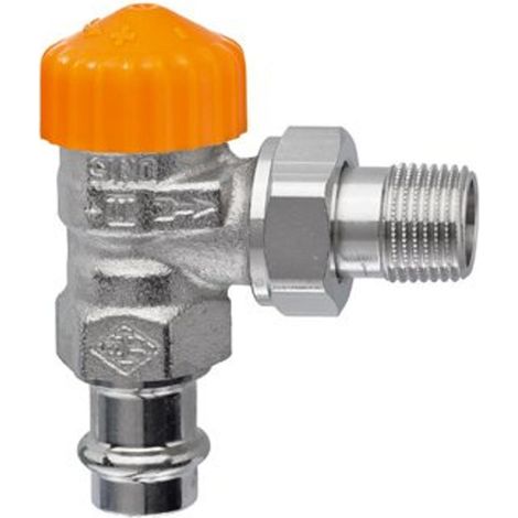 HEIMEIER Corps de vanne thermostatique Eclipse, Equerre, DN 15, ViegaPress 15 mm, 3941-15.000