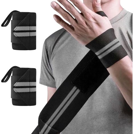 Supporto regolabile per il polso: sostegno e comfort rinforzati, fascia per il polso ideale per sollevamento pesi, fitness, palestra, sport, prevenzione degli infortuni, cinturino traspirante per uomo (1/5)
