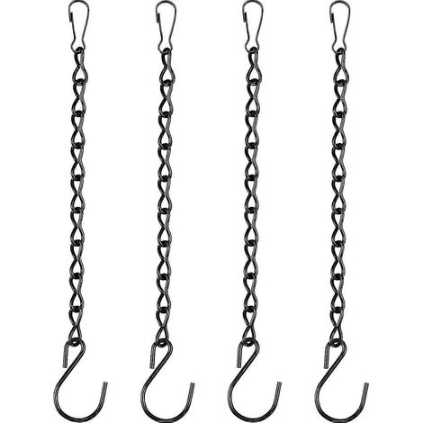 Chaînes de suspension pour suspendre mangeoires à oiseaux, carillons éoliens, décorations, bains d'oiseaux, pots de fleurs et lanternes (1/3)