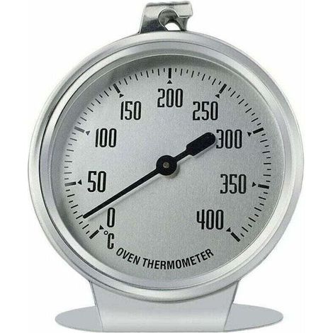 Thermomètre Four - Acier Inoxydable - Plage 0 À 400 °C - Pour Four Grill Et Fumoir - 1 Pièce (1/5)