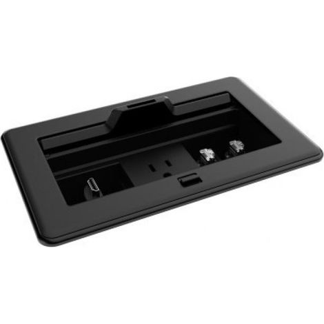 Crestron Fliptop Ft2 Series Cable Management System, 202 Size, Mechanical, Pass-through Lid, Black (ft2-202-mech-ptl-b) 6511668 (1/2)
