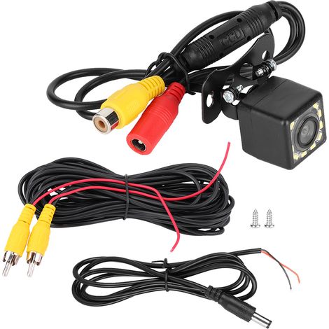 Caméra de recul HD 12 LED vision nocturne stationnement moniteur CCD IP67 étanche (1/5)