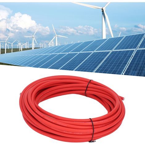 6 mm² Solar-Photovoltaikkabel, verzinnter Kupferdraht, rot, 20 m (1/5)