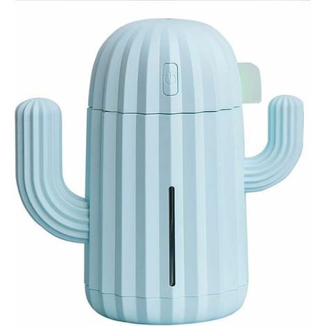Cactus Humidifier/USB Air Purifier/Car Atomizer Fairy Ball Humidifier Suitable for Home Office Bedroom Living Room Study Yoga Spa, Blue (1/5)