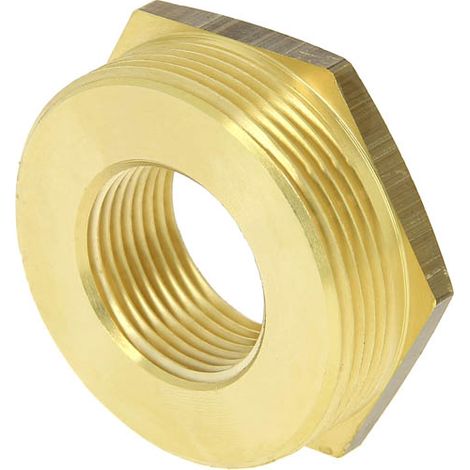 Réduction laiton 6 pans Mâle 1"1/2 Femelle 1"