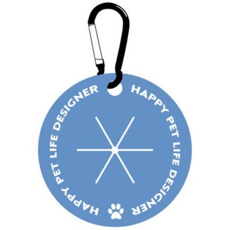 Porta sacchetti per escrementi di cane - Con moschettone - Mani libere - Per guinzaglio - Dispenser per sacchetti per escrementi - Accessori per passeggiate con il cane (blu) (1/5)