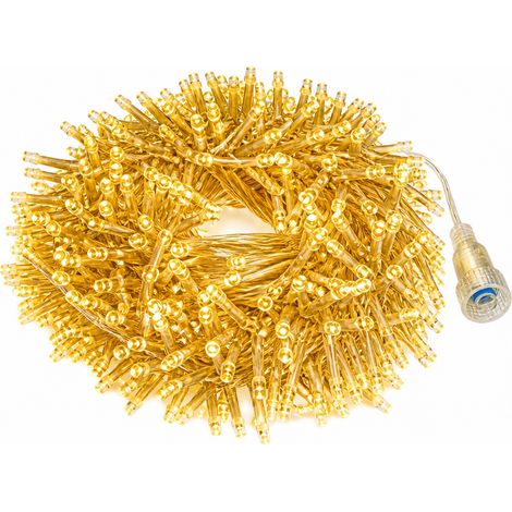 Guirlande Rideau LED Bleue, Basse Tension 24 V, 180 LED, pour Fenêtre et Décoration d'Événements (1/5)