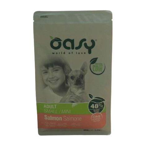 OASY DRY DOG OAP ADULT SMALL MINI SALMONE 800 gr