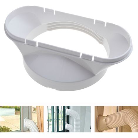 Raccord d'évacuation pour climatiseur mobile Yue Xing Hui Adaptateur tuyau 13 cm Plastique blanc robuste 19 cm