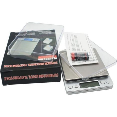 Balance de cuisine - Professionnelle - 0.01g-500g - Électronique - XL - Tare intégrée (1/4)