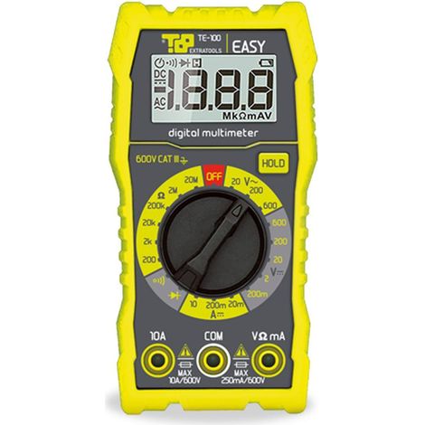 Multimetro digitale tascabile retroilluminato easy etelec te0100 (1/2)