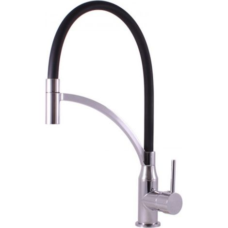 Mitigeur évier flexible SEINA en laiton chromé (1/4)