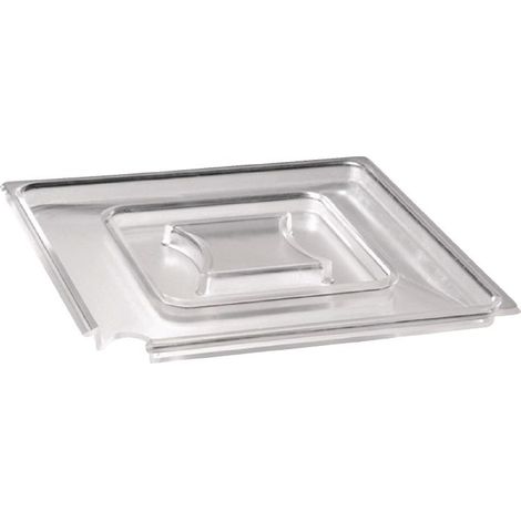 Couvercle carré transparent empilable Float - APS 190 mm (1/2)