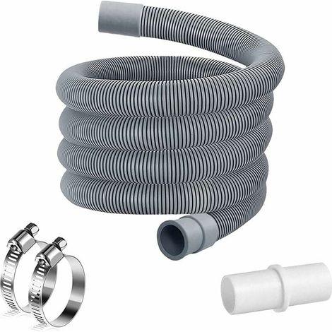 Tuyau de vidange de 3 m pour lave-linge, tuyau pour lave-linge, rallonge de tuyau, kit de rallonge de tuyau de vidange universel pour lave-linge et lave-vaisselle --AquaForge (1/5)