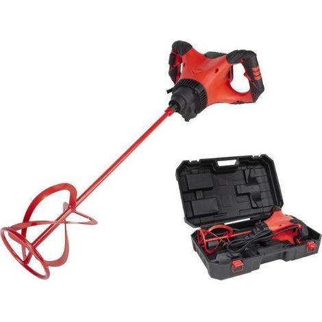 Malaxeur électrique RUBIMIX-9 Supertorque 1800W – Couple 28Nm pour matériaux à haute viscosité – Boîte à 2 vitesses – Tige 140mm