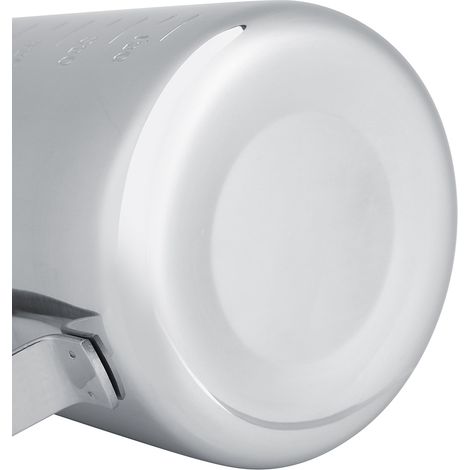 Pichet à lait en acier inoxydable 600 ml avec doseur intégré, idéal pour les tasses à expresso et les mousseurs à lait. (1/5)