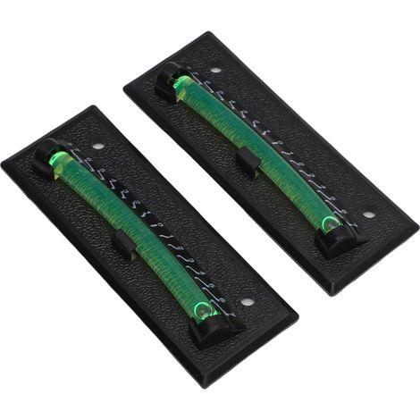 GARRYFIZH Lot de 2 niveaux à bulle pour camping-car, longue durée de vie, 2 méthodes de montage, système de nivellement précis pour remorque