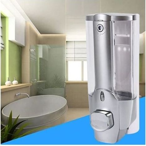 pair Distributeur de savon - Mur Douche Monté - 350ml - ABS - Accessoires d\\\\'entretien (1/3)