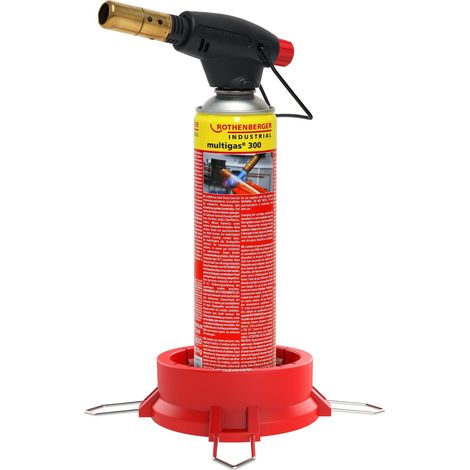 Rothenberger  Industrial  Soplete  de  alto  rendimiento  Set  ROFIRE  con  Piezo  incl.  Multigas  600  ml  con  soporte  -  1500005599 (1/3)
