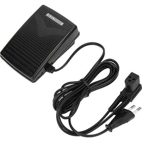 Pedal de control para máquina de coser – Pedal de control con cable de alimentación para máquina de coser Singer 974-Crezuo