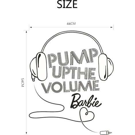 „Pump the Volume“-Aufkleber für Wohnzimmer, Schlafzimmer, Wanddekoration (1/5)