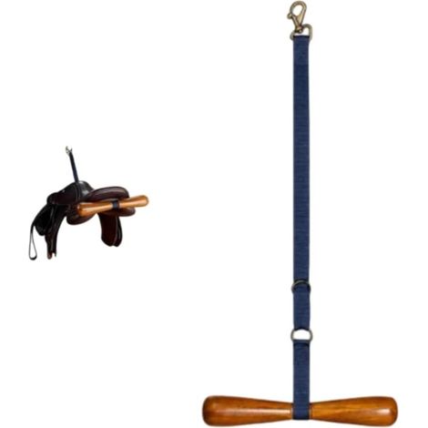 Porte-selle mural en forme de T, portable, avec sangle de support en T, réglable et mural, pour selles western et anglaises, idéal pour l'écurie, la maison ou le van à chevaux,porte selle cheval (1/5)