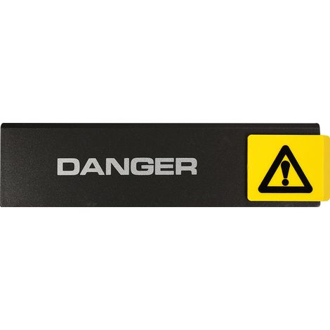 Plaque de porte Danger - Europe design 175x45mm - 4260112