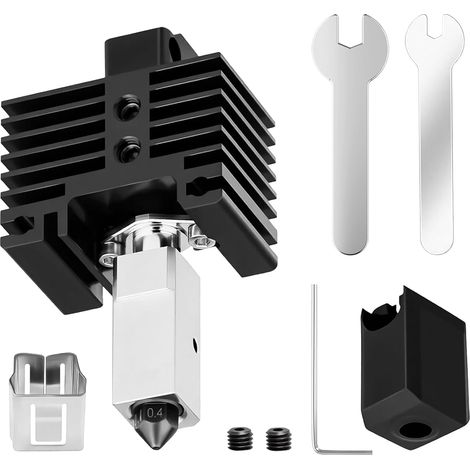 Ganzmetall-Hotend-Kit – 1 Set – Stahl und Kupfer – Hochtemperatur 0,4 mm – Für Bambu Lab X1 P1P – Verstärkte Düse (1/5)