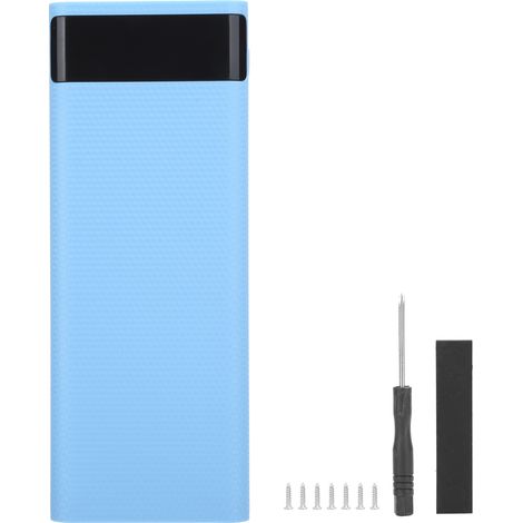 Boîtier de Batterie Power Bank DIY 8x18650 avec Charge Rapide USB - Coque de Charge Bleue (1/5)