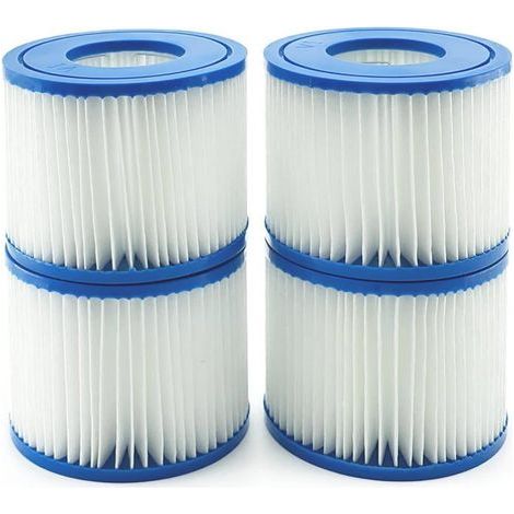 Cartouche Filtrante VI - RICEEL - BW58323 - Compatible avec Bestway - 4 pièces - Cylindrique (1/5)