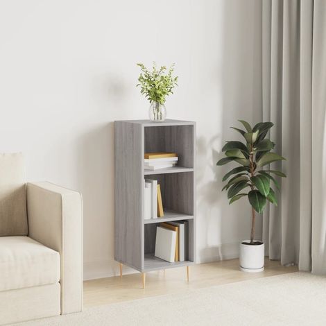 Sideboard Grau Sonoma 34,5x32,5x90 cm Holzwerkstoff