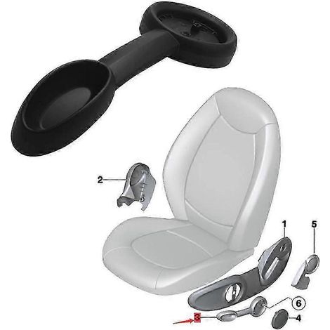 Poignée extérieure de siège avant applicable 52109802699 pour MINI Countryman R60, support de poignée de réglage de siège (1/5)