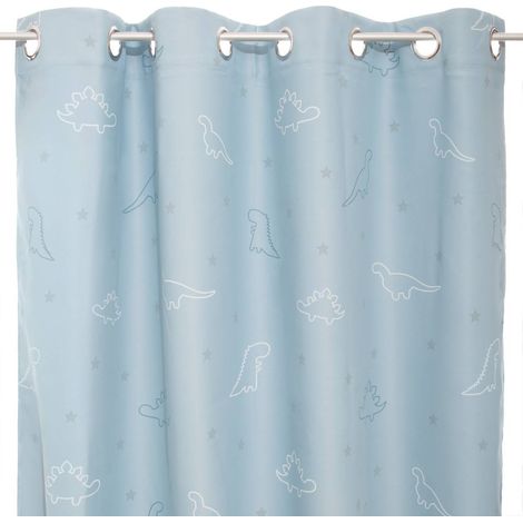 Tenda oscurante per bambini Glow dinosauro azzurro 140x250cm - Atmosphera créateur d'intérieur